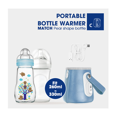 PVC portátil BPA del calentador de la botella del viaje de la leche materna USB libre para la alimentación de la noche