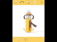 Biberón de cristal recién nacido de fórmula 240ml 5 en 1 sin PVC