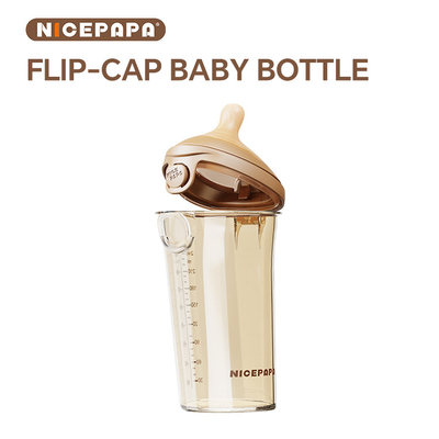 NICEPAPA FLIP-CAP PPSU biberón para bebés Rescate de asfixia Biberon 300ml fórmula para bebés Leche materna producto para bebés