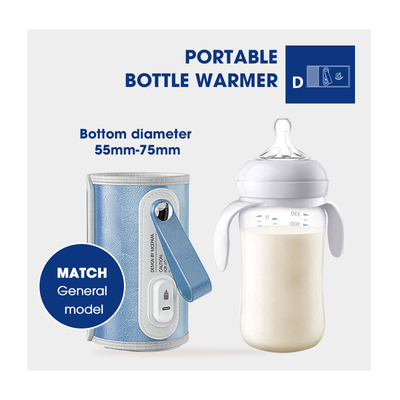 Un calentador más caliente de la botella del alimentador del diseño del velcro de la leche materna de la botella portátil del viaje del USB