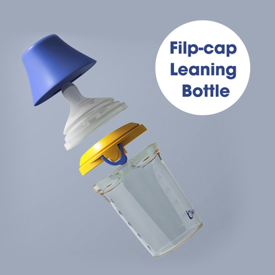 botellas de leche anchas del pPSU del cuello del cólico anti 180ml Flip Cap BPA libre