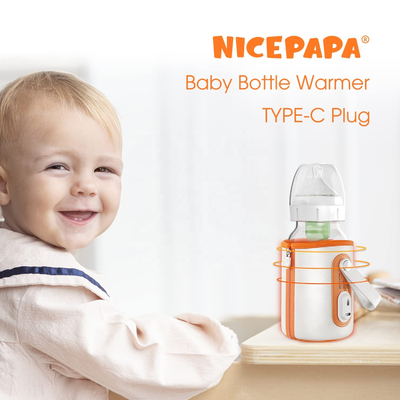 Calentador de la botella de alimentación del bebé de la leche materna del USB termóstato portátil 42℃ para el viaje