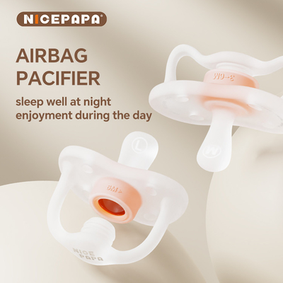 Confort para el bebé Día y cerca 2 en 1 Bolsa de aire chupete Imitación de pulgar Anti-asfixia chupete de seguridad 3-6 bocas