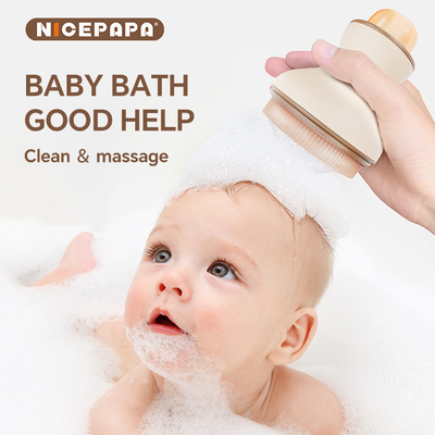 Almacenamiento de líquidos Espuma lisa y champú de baño para bebés Combinación de productos alimenticios Silicona de limpieza suave Masaje